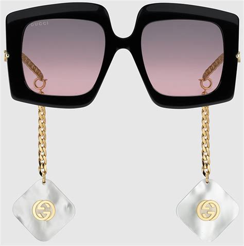 flip sunglasses gucci|Gucci sunglasses with charms.